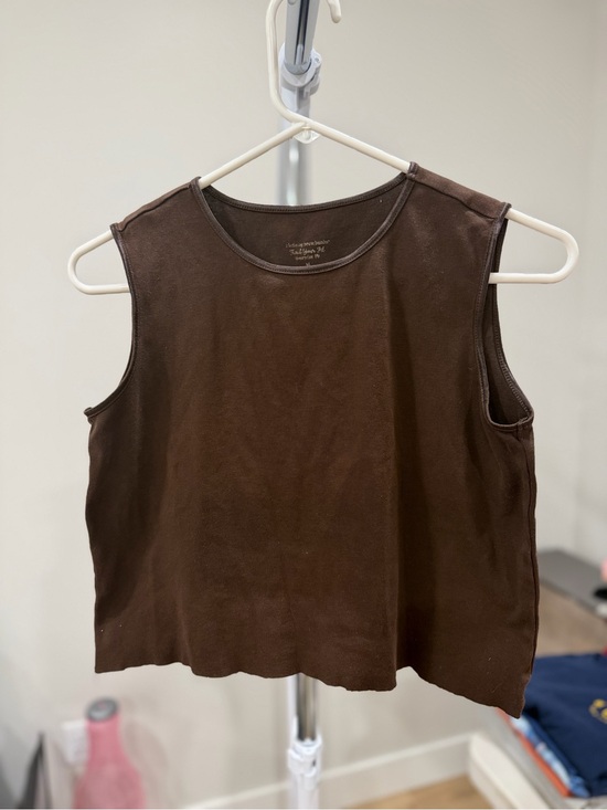 Madewell Tops - Madewell Brown Sleeveless Tank Top